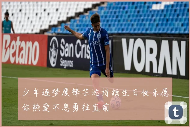 少年逐梦展锋芒沈诗扬生日快乐愿你热爱不息勇往直前